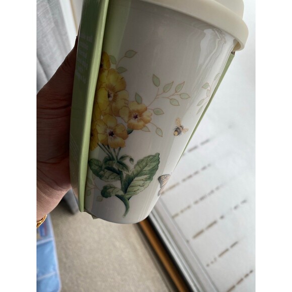 NWT Butterfly Meadow Travel Tumbler double wallby Lenox with lid dishwasher safe - Picture 10 of 12